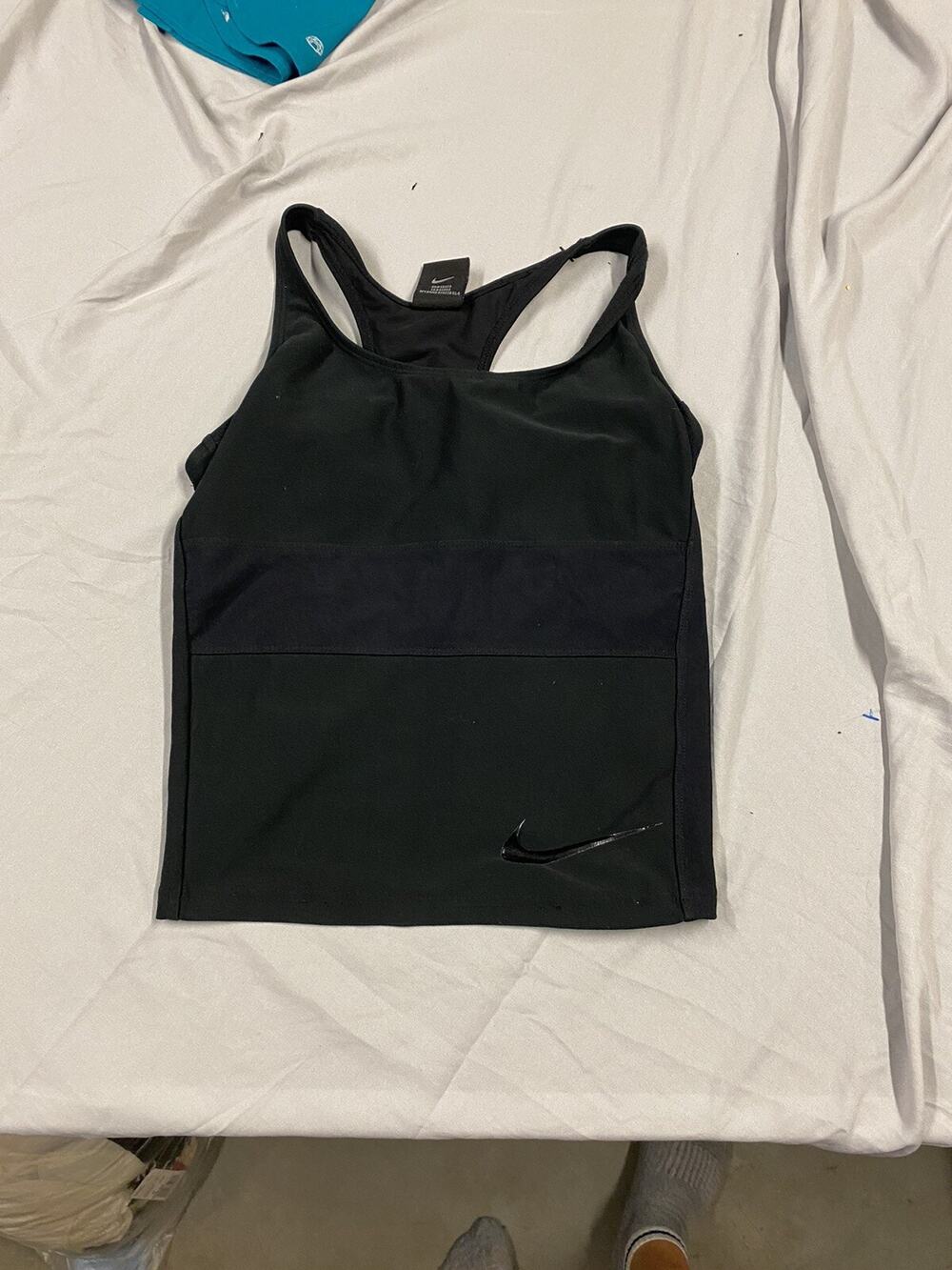 Nike The Nike Tee Dri Fit Muscle Tank Top Womens Extra XS Small Sleeveless Black